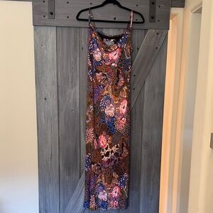 Floral Multicolor Slip Dress